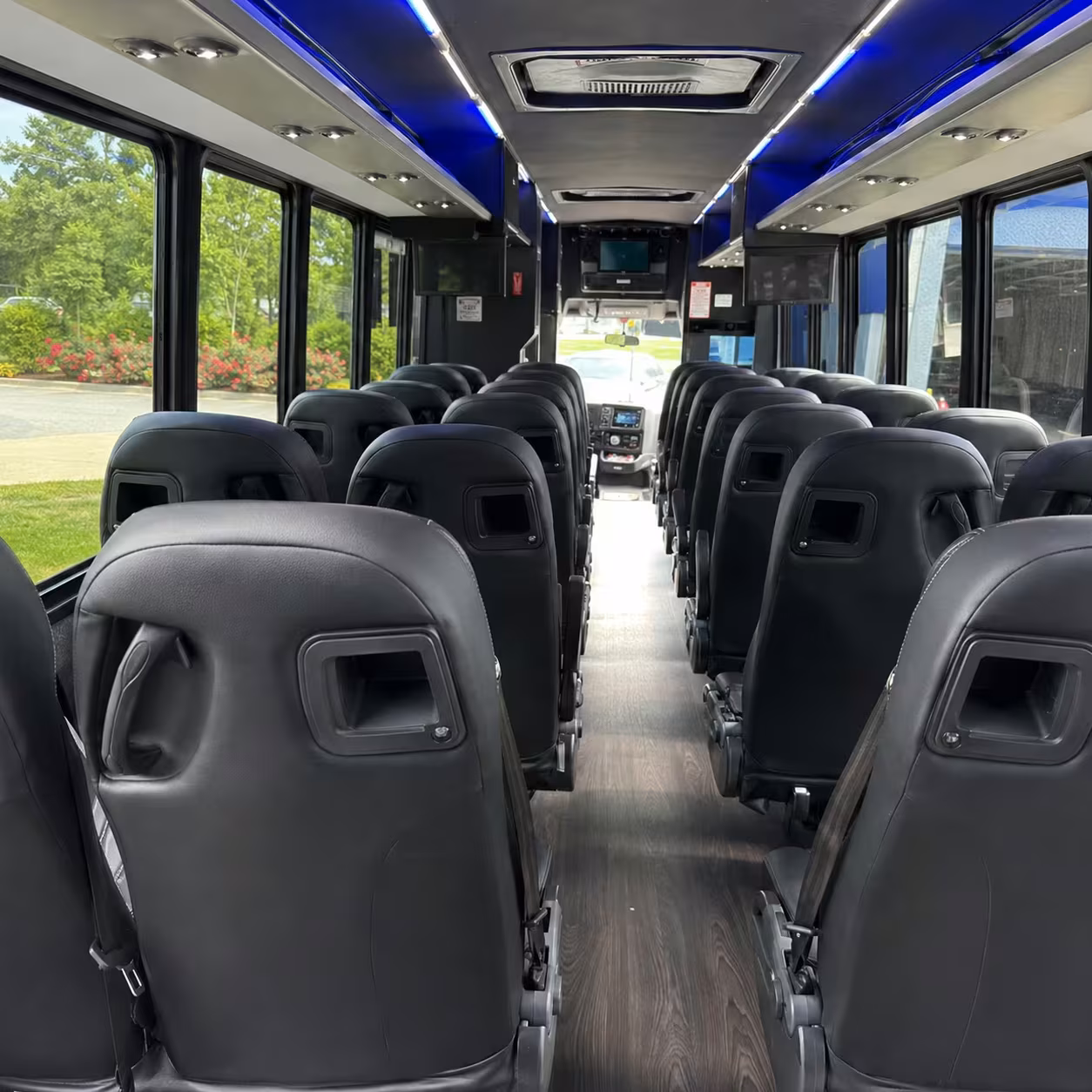 28 passenger minibus inside