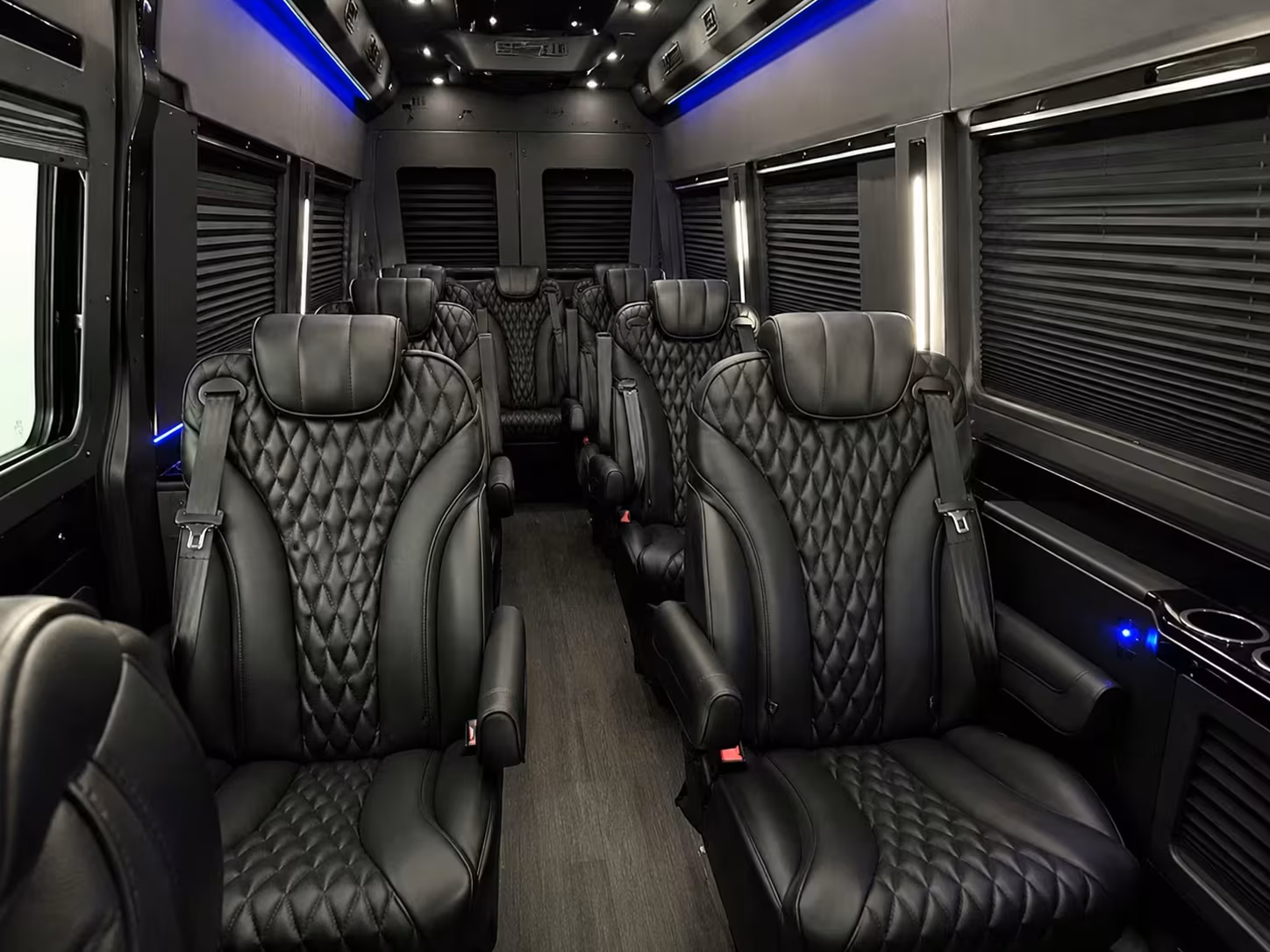 sprinter van with driver inside
